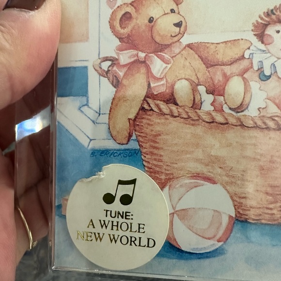 Perfect gift for a new baby boy musical frame with song - Picture 3 of 3